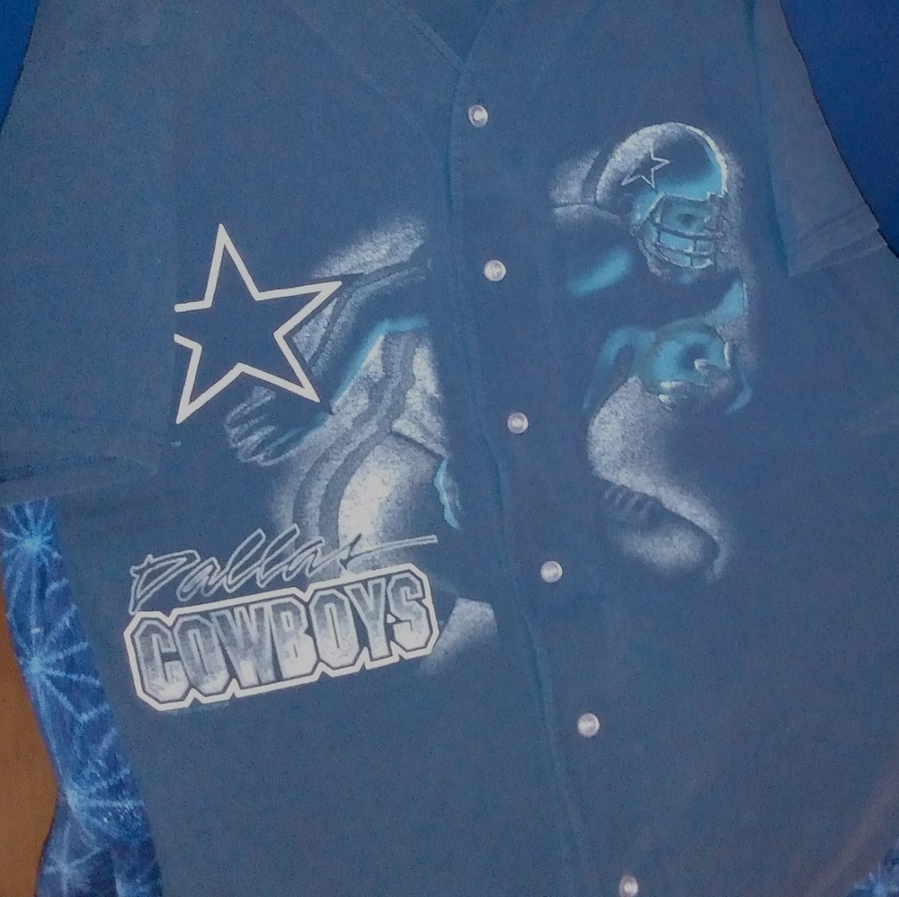 96 Cowboys button up tee